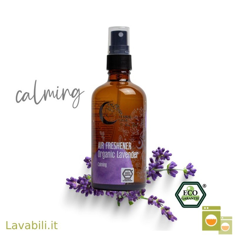 Spray profumatore ambiente Lavanda biologico. Per alleviare stress, ansia, favorire il sonno