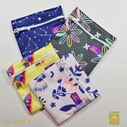 Mini pochette impermeabile per coppetta, salvaslip, protegge mascherine, dischetti