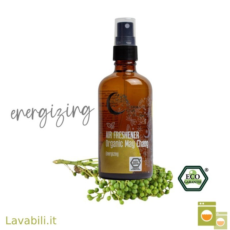 Spray ambiente biologico litsea cubeba. ideale per yoga, per concentrarsi, dare energia.