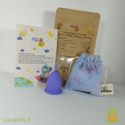Popsy soft la coppetta morbida che permette diverse pieghe e facile rimozione.