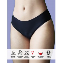 mutande mestruali seamless a taglia unica S - XL ultra stretch, flusso da leggero a medio