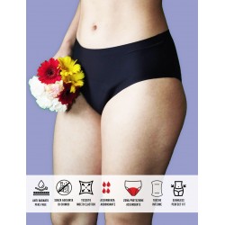 Flora, slip da ciclo per flusso abbondante. senza cuciture invisibile sotto i tuoi abiti. Taglia unica S . XL