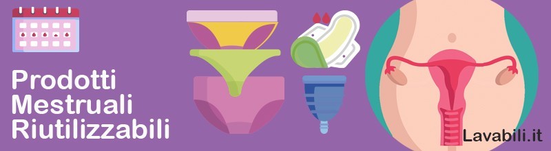 Prodotti interni e esterni lavabili per il ciclo mestruale
